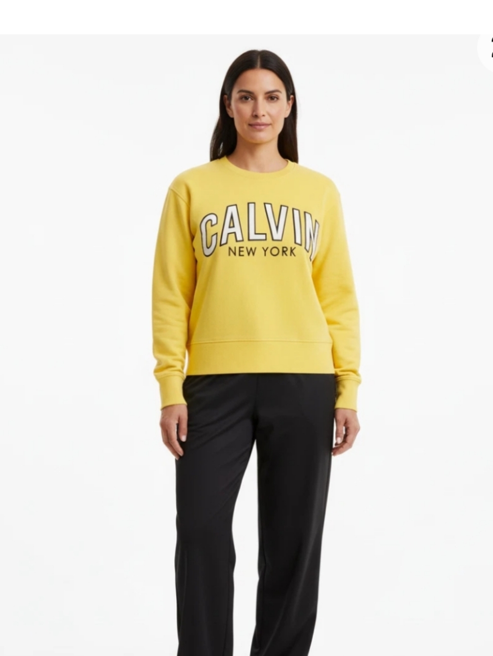 Calvin Klein Spell Out Logo Pullover Sweatshirt M 80s 90s City Preppy #47